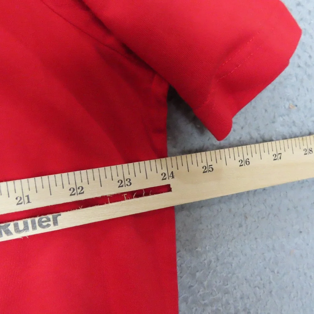 Adidas Originals Essential Tee Men XL Scarlet Red Trefoil Logo NEW - Picture 10 of 13